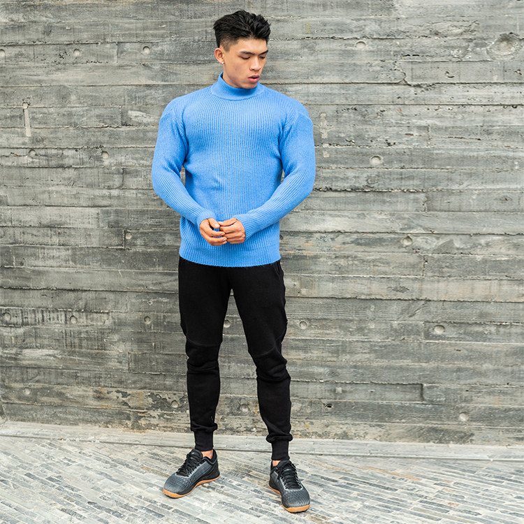 BERSERK 가을 겨울 신작 남성 트렌디 캐주얼 패션 스포츠 하프 터틀넥 스웨터 스웨터