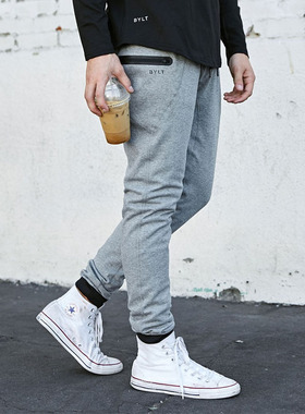 BYLT现货秒发高品质运动休闲训练健身日常男子长裤小脚裤卫裤潮流