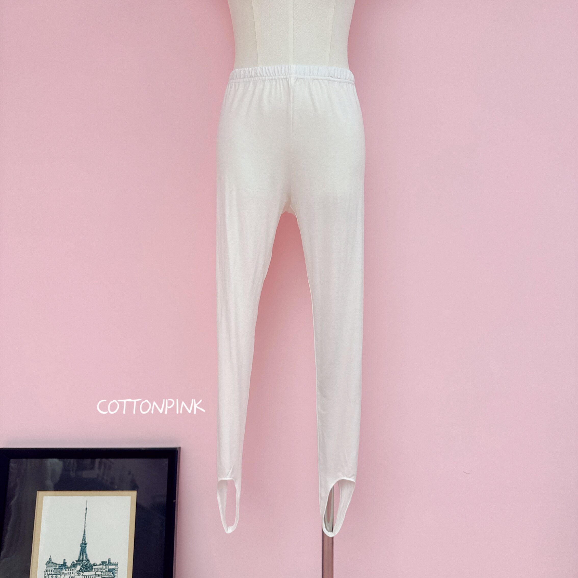 COTTONPINK女装脚蹬显瘦裤子时尚百搭潮流踩脚打底裤