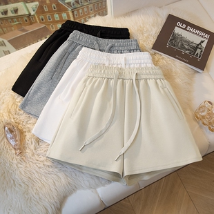 显瘦热裤 休闲运动短裤 小个子宽松高腰a字阔腿裤 新款 女2026年春季