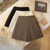 靴裤 简约西装 子 休闲气质高腰a字阔腿裤 显瘦休闲裤 短裤 女2025秋季