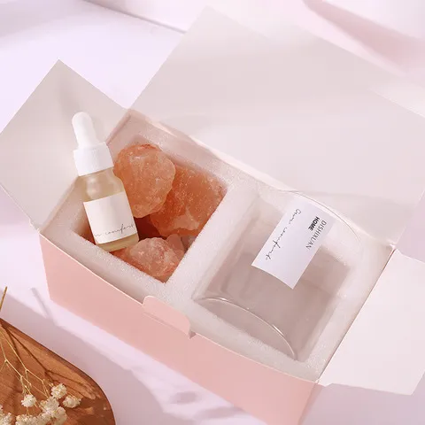 水晶香氛摆件生日礼物伴手礼礼盒套装室内扩香石香薰精油无火