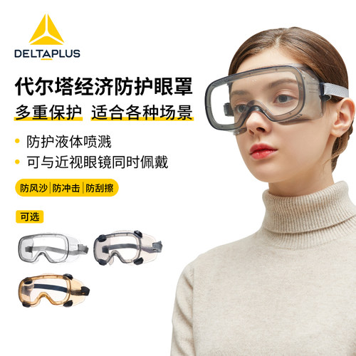 防尘防飞溅近视眼可戴防雾护目镜