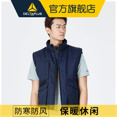 代尔塔男马甲秋冬新款 马夹中年坎肩背心 棉男士 爸爸装 加绒加厚大码
