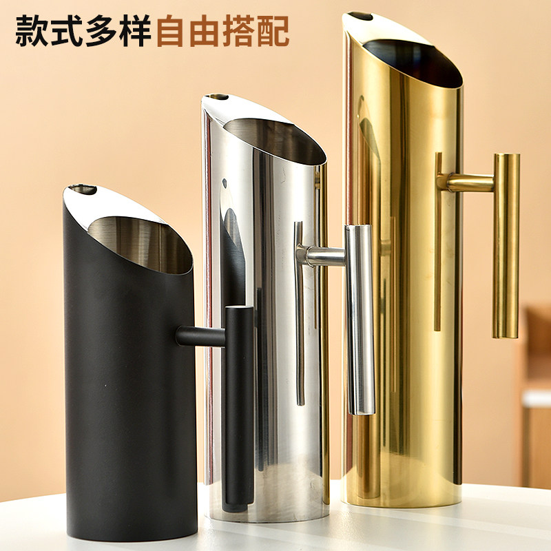 不锈钢扎壶调酒壶兑酒壶洋酒分酒器水扎夜店KTV酒吧过冰器倒酒壶
