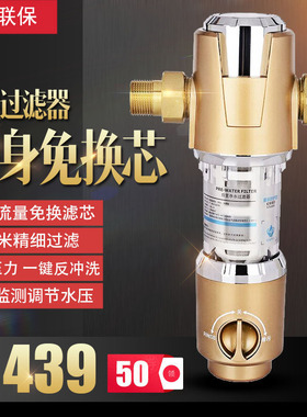 免换滤芯家用自动全铜前置过滤器反冲洗自来水全屋净水器十大品牌