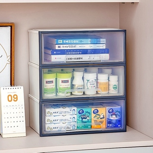 医院便民服务箱药箱收纳盒家用抽屉式医药箱分类家庭装药物收纳盒