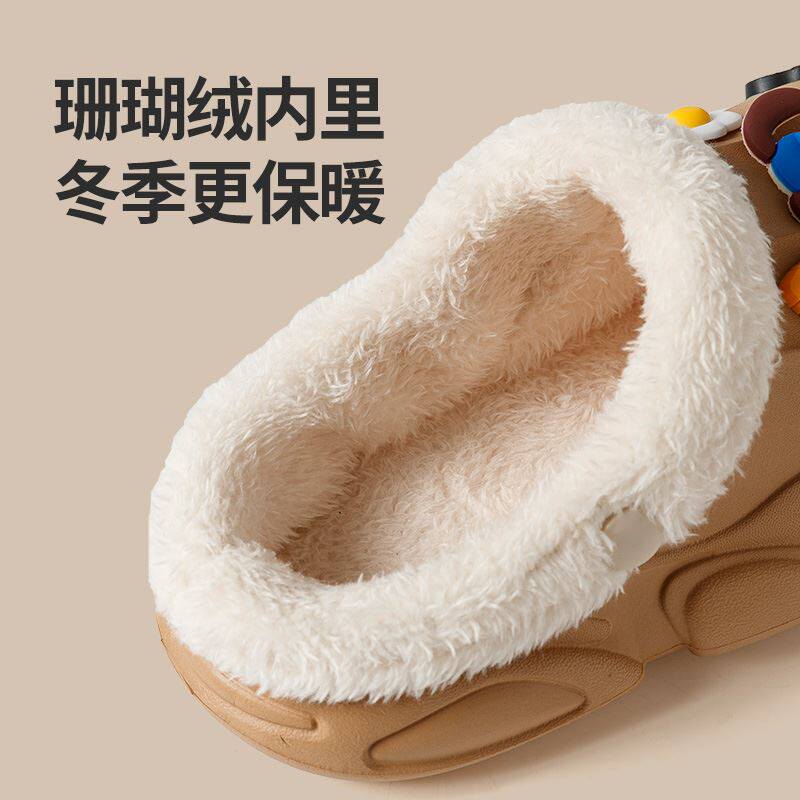 儿童拖鞋棉拖可拆卸防水棉拖鞋女冬天2023新款外穿厚底保暖可爱亲高性价比高么？