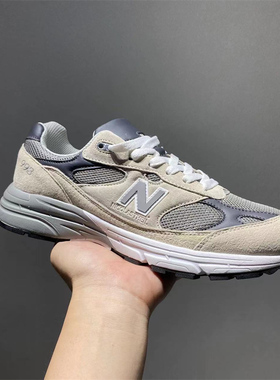 出口尾货秋冬N字真皮网面保暖运动休闲男鞋复古慢跑鞋学生跑步鞋