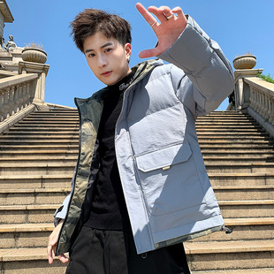 潮牌冬装 NASA官方联名棉服男士 加绒加厚棉衣工装 2025年新款 秋冬季