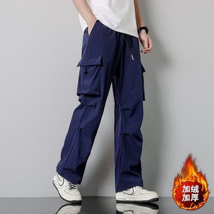宽松运动裤 NASA官方联名阔腿裤 休闲束脚裤 子男春秋款 2025美 宽松裤