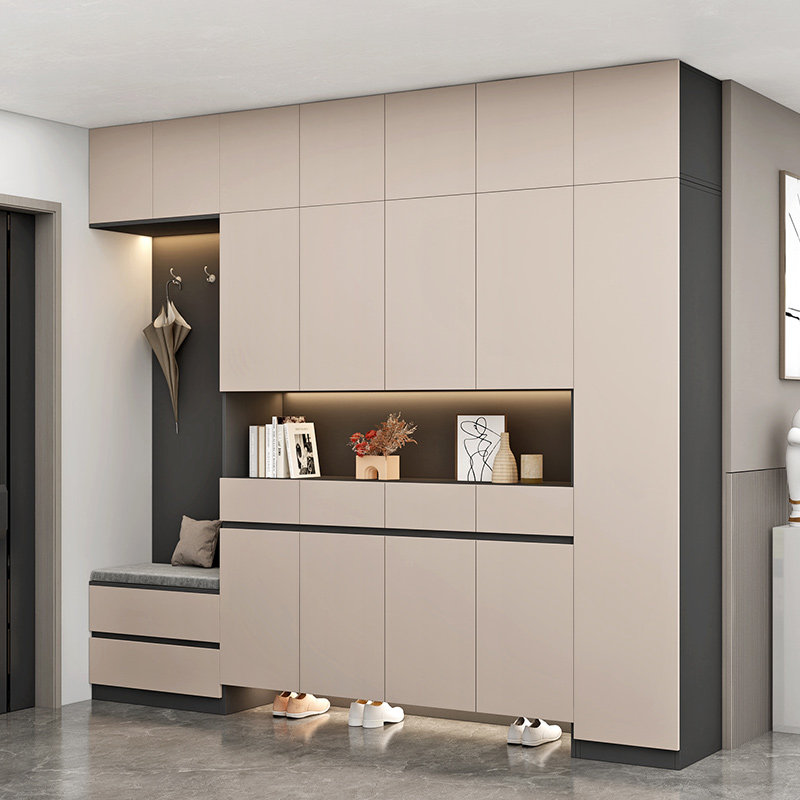 实木鞋柜家用门口定制2025新款进门多层玄关柜鞋柜收纳柜一体靠墙,住宅家具,鞋柜,淘宝优惠券,粉丝福利购,淘宝优惠卷