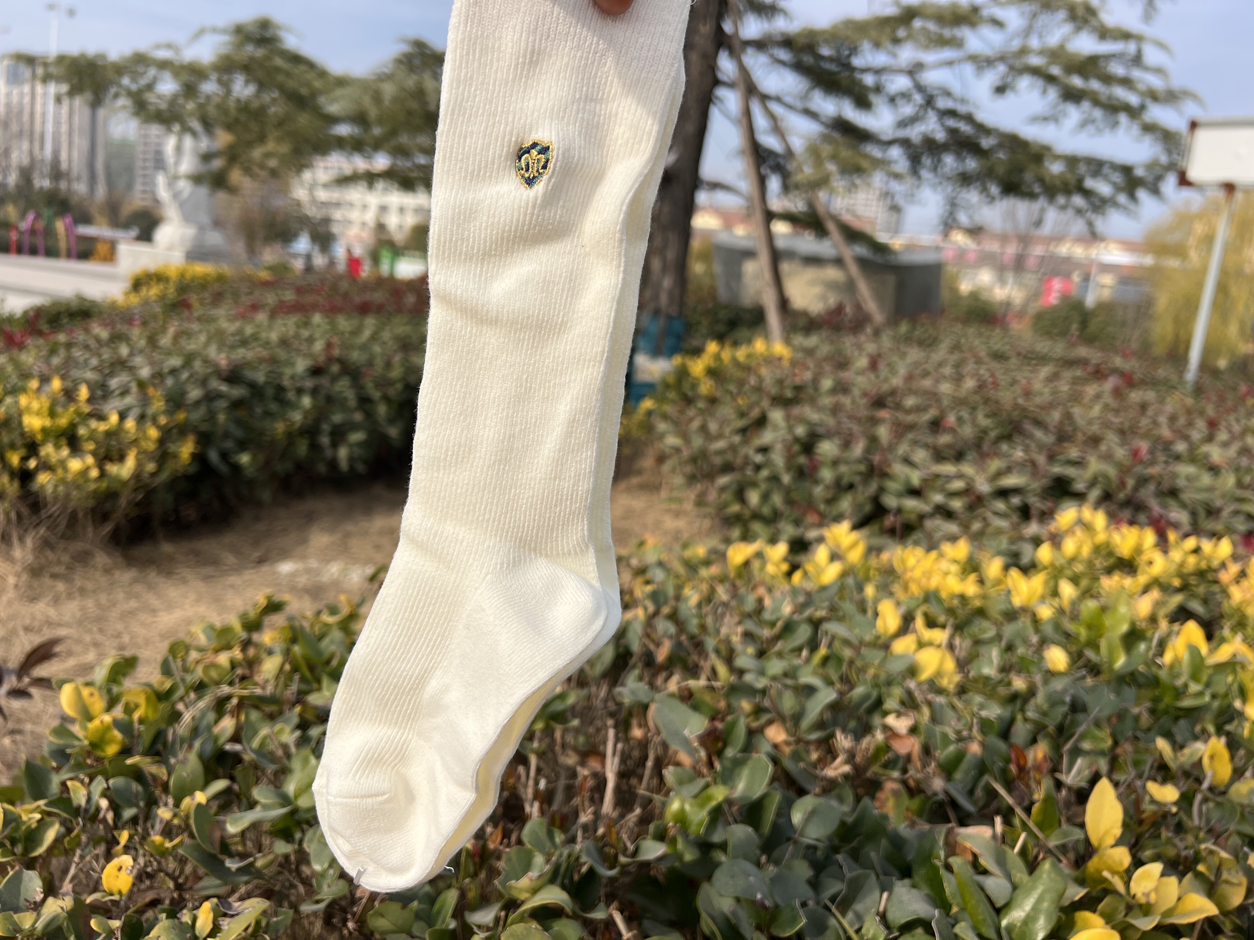 外单中筒袜双针棉质儿童袜