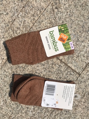 出口尾巴单女款竹子纤维袜 春秋冬季 35-38码 两双