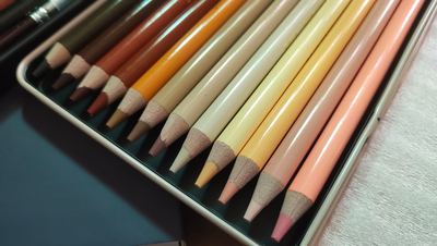 肤色系油性粗心彩铅只有哦