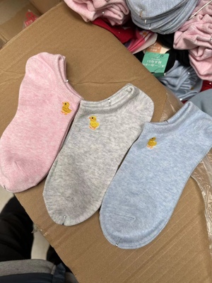 外单出口尾货小鸡船袜35-38码 1双