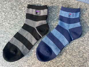 1双 38码 外贸尾货女子春秋季 条纹棉质袜子35
