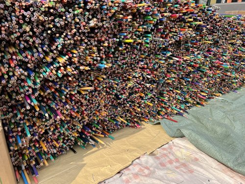 瑕疵高品质好货客供芯100/140支六角杆彩铅笔油性彩铅瑕疵品款