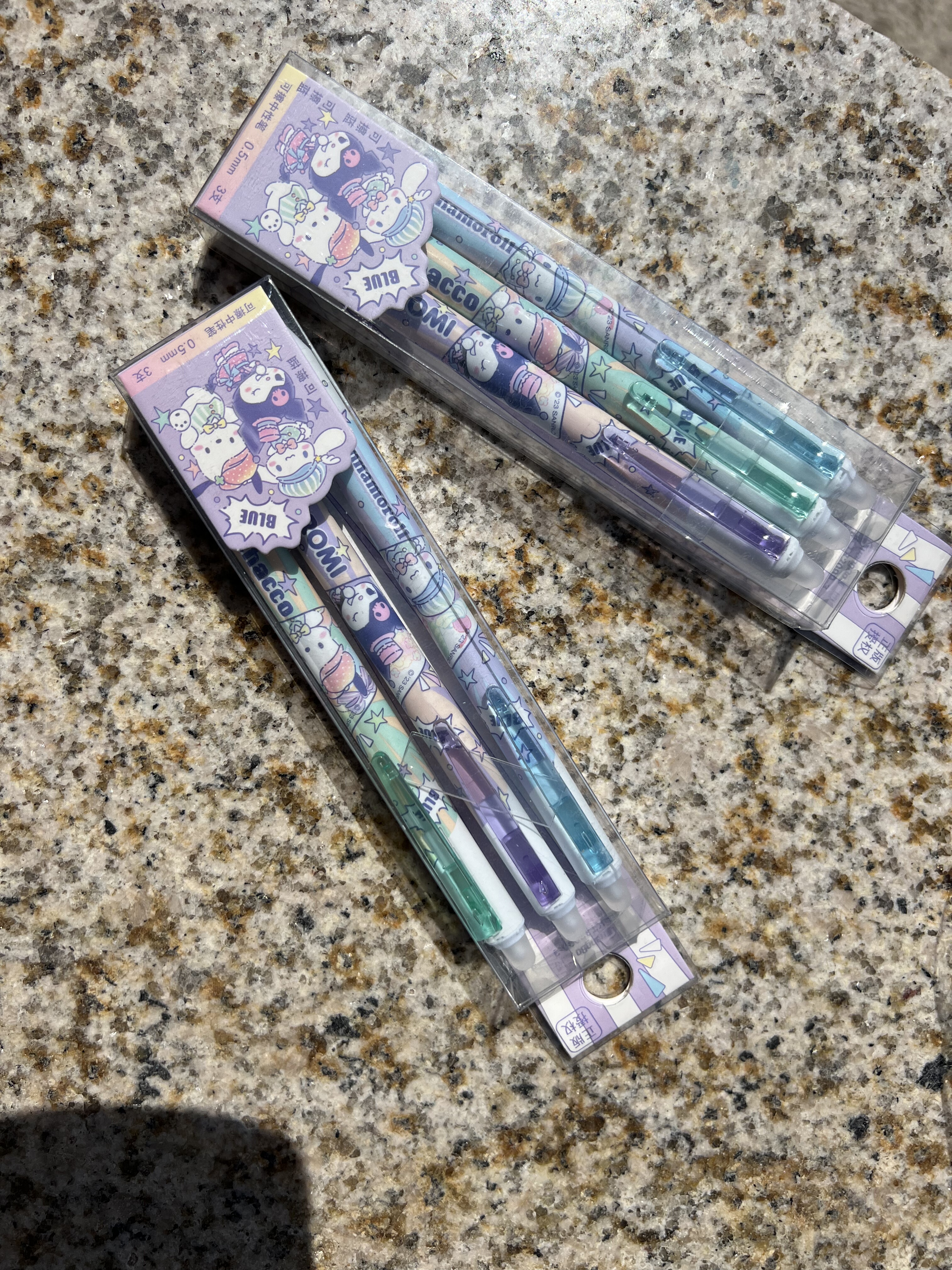 广博正版授权三丽鸥可擦中性笔0.5mm 3支