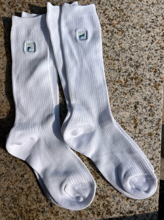 外贸尾货女子棉质春秋季小腿袜子35-38码 1双