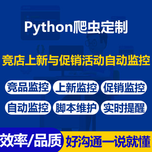 Python爬虫定制竞品店铺上新活动自动监控追踪自动化脚本实时提醒