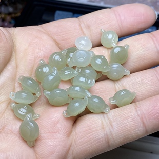 天然和田玉把把壶吊坠提溜手链手串项链diy饰品配件配饰锁骨挂件