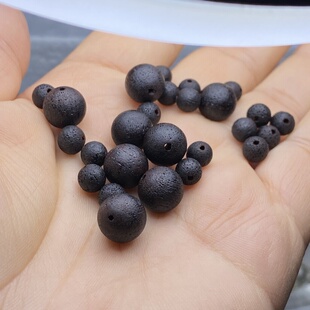 天然降真香散珠子手串圆珠单颗手链项链半成品diy沉香木配件配饰