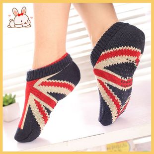 2双毛线地板袜室内大人男女秋冬季成人加厚保暖袜子鞋袜防滑袜套