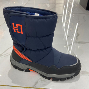撤柜雪地靴男童女童加绒加厚保暖抗寒-20中大童防水防滑亲子棉靴