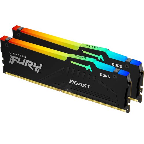 金士顿Kingston野兽FURY Beast 32/64/GB DDR5 RGB 5600/6000内存