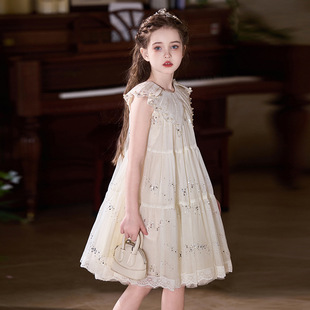 女童薄款裙子夏装儿童连衣裙女孩富家千金感绝美礼服高级感公主裙