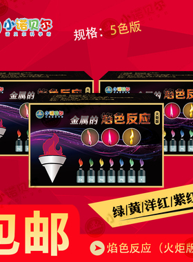 焰色反应火炬版高中化学金属性质实验试剂益智启蒙科普教学套装