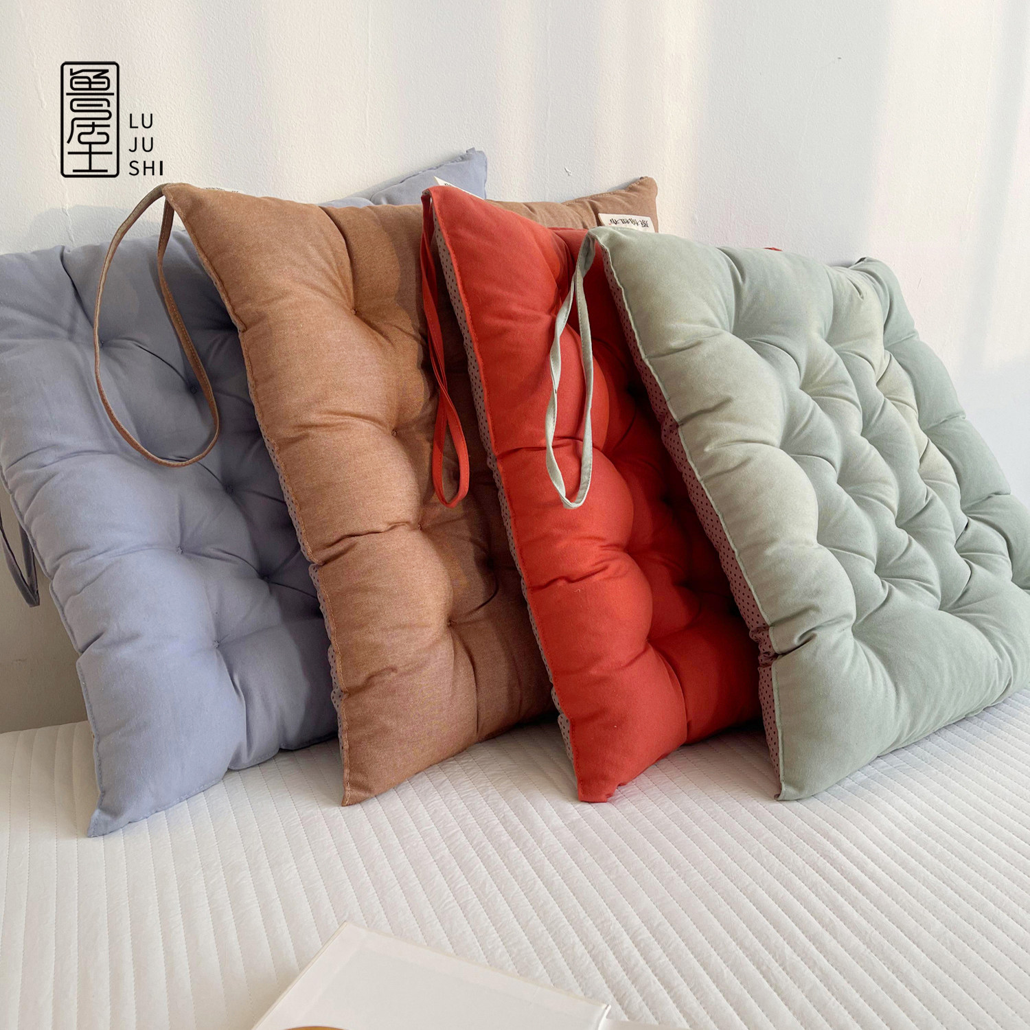 防滑坐垫老粗布纯色椅垫沙发垫办公室靠背飘窗垫加厚餐椅垫榻榻米,居家布艺,椅垫,淘宝优惠券,粉丝福利购,淘宝优惠卷