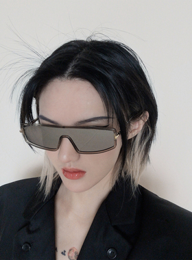 SENIOR GLASSESS未来科技感连体墨镜潮ins欧美设计感百搭太阳镜女