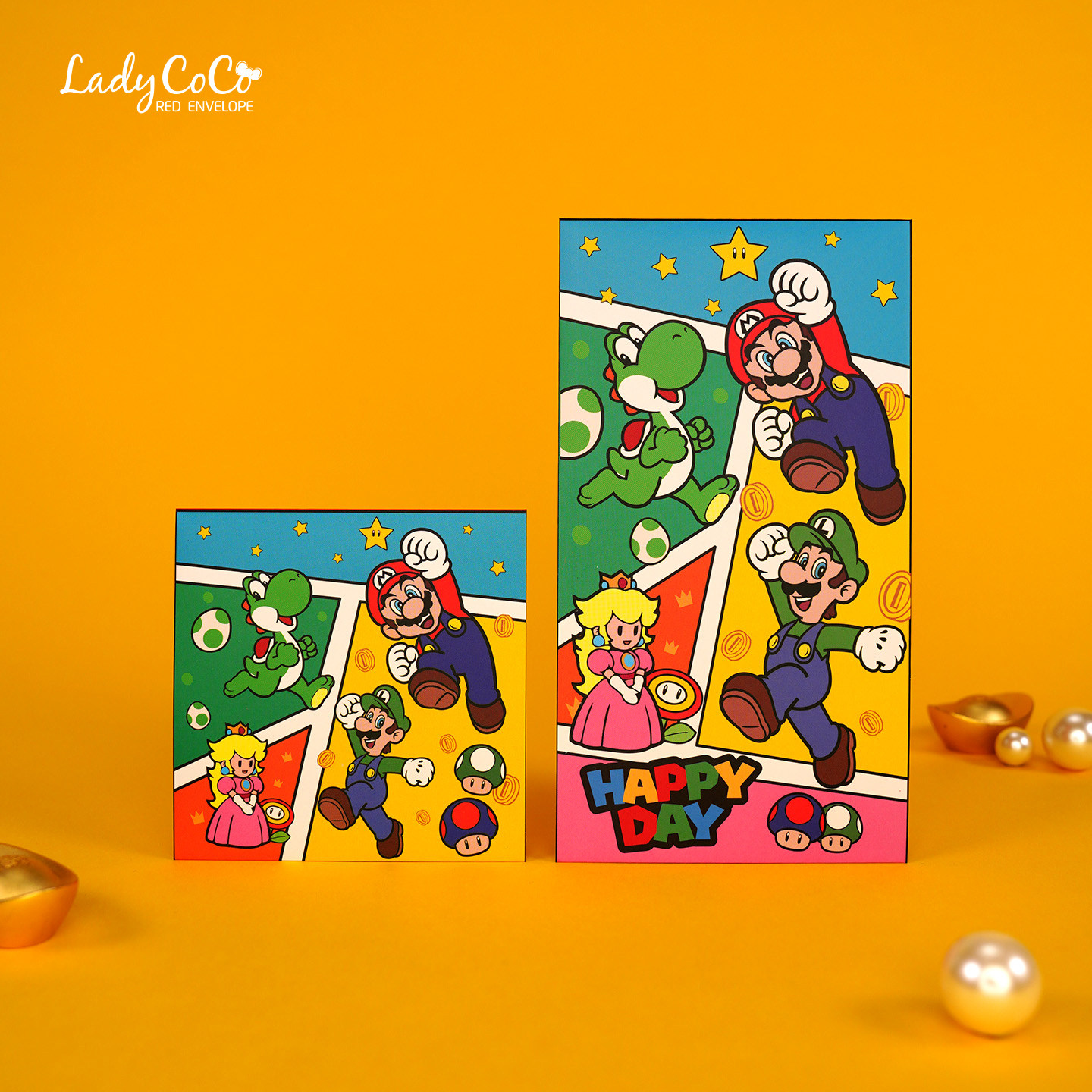 2026 马年新年卡通超级玛丽马里奥是封 个性创意大号红包压岁钱