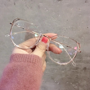 韩系减龄超轻猫耳小红书近视眼镜框女配眼睛镜架网红防蓝光平光镜