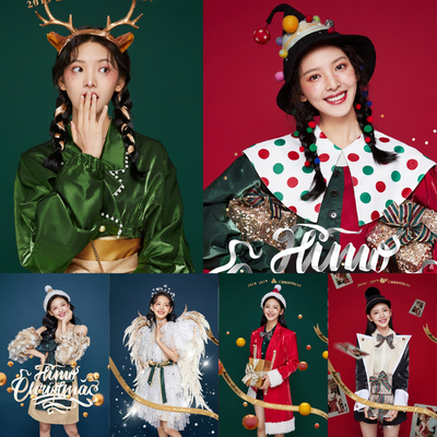 圣诞节演出服写真服拍照影楼服装