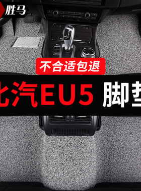 北汽eu5北京北汽新能源eu5plus专用汽车脚垫地毯地垫配件大全用品