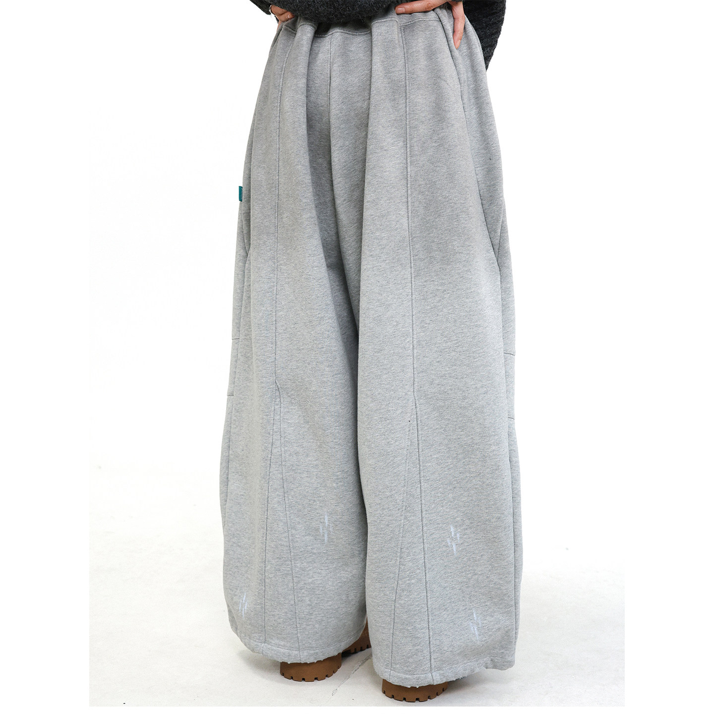 TRIFFER重磅加绒浅弯刀卫裤 喷色手绘复古做旧男女款,男装,卫裤,淘宝优惠券,粉丝福利购,淘宝优惠卷