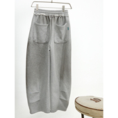 TRIFFER结构审位圆弧弯刀卫裤 480g擦色做旧抓绒男女款