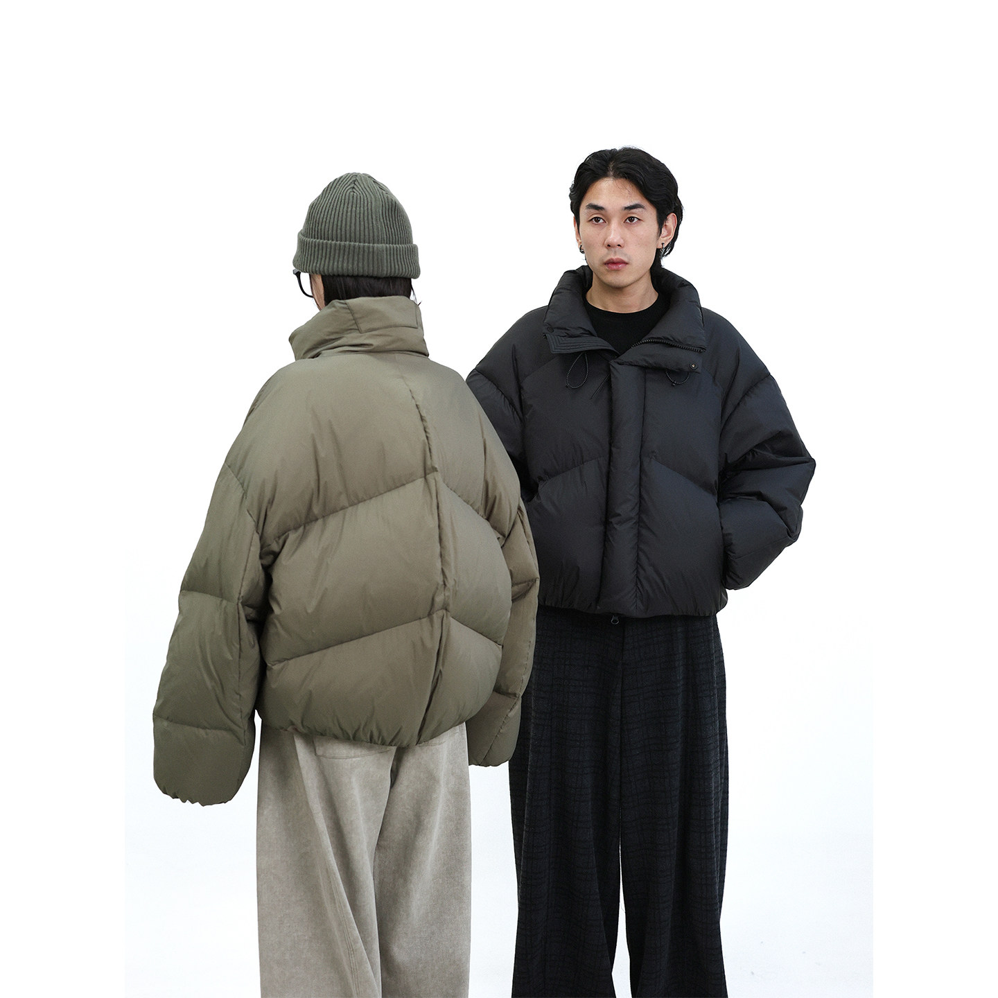 TRIFFER25AW立领龟背轮廓羽绒高填充90白鸭绒男女款