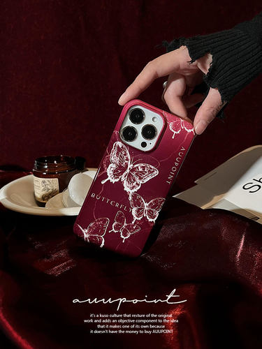 苹果14promax菲林艺术蝴蝶