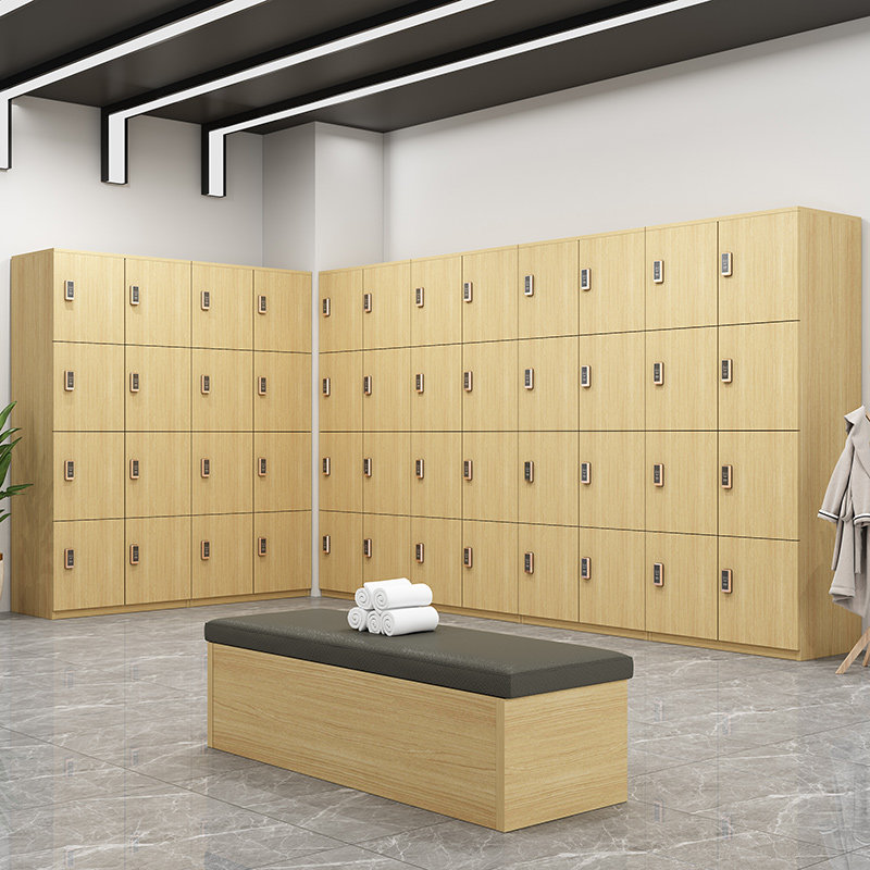 木制洗浴中心更衣柜健身房浴室澡堂存包柜游泳馆瑜伽馆学校储物柜