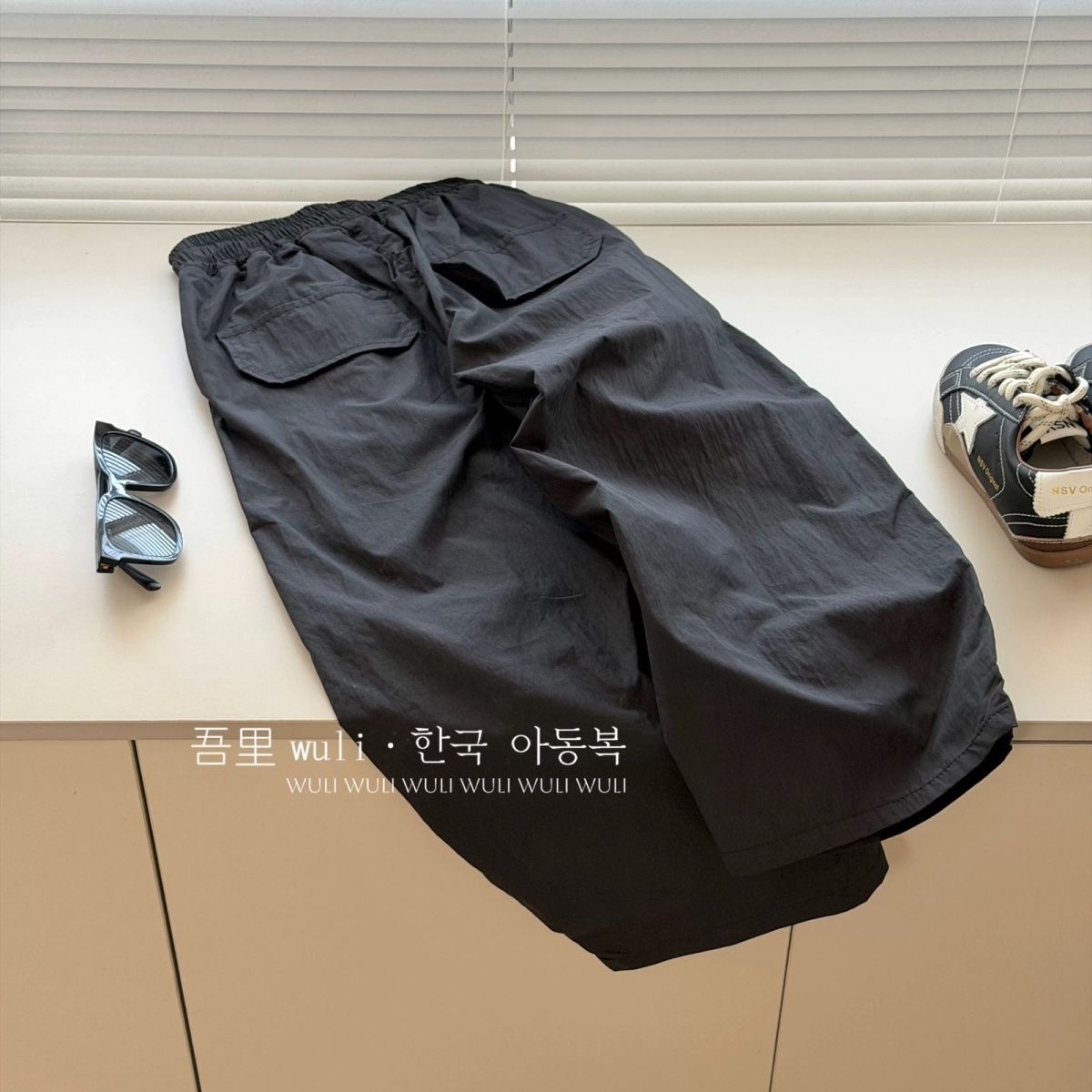 男女童夏季薄款防蚊工装长裤