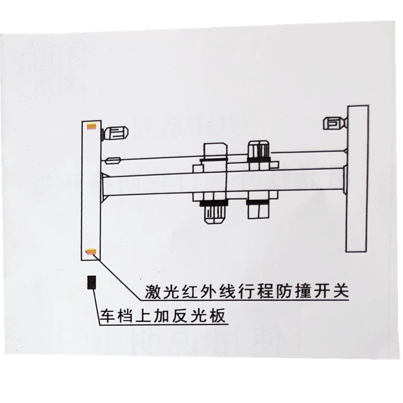 ztdq中通起重机红外线防撞器ggf-jk1000型行车行走距离激光限位器
