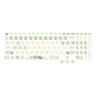 SUYA苏雅卡通熊猫适用于联想拯救者Y7000P键盘膜小新air14华为GT笔记本Y9000P电脑R7000P保护膜pro1615.6防尘