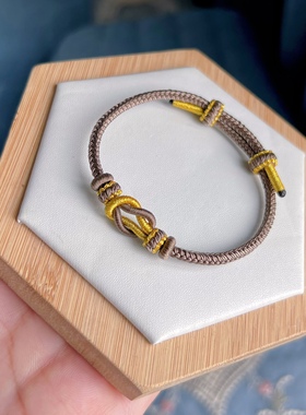 手工编织桃花半成品可穿饰品黄金珠抖音小红书同款莫相离手链绳女