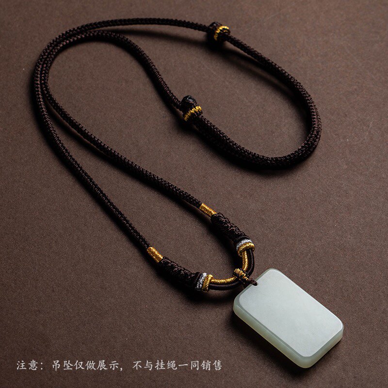 黄金翡翠玉吊坠挂绳挂件绳编绳高端吊坠绳子手工绳子编织绳高货绳