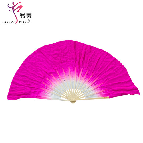 真丝双面秧歌胶州舞蹈扇子
