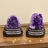 天然紫水晶洞水晶洞招财摆件紫水晶原石消磁石居家办公乔迁送礼